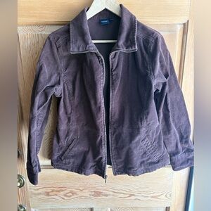 Sonoma Chocolate Brown Corduroy Jacket Women’s Size Large